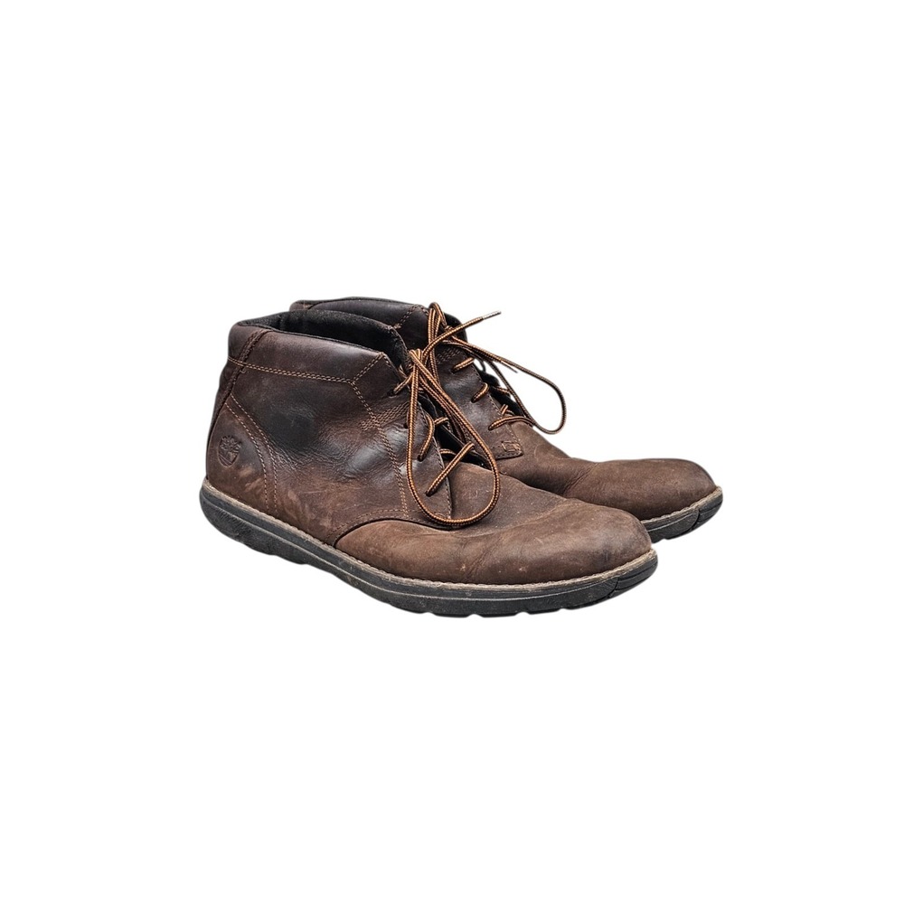 Timberland Men's Size 13 US Classic Sawyer Lane Brown Leather Chukka Boots Shoes